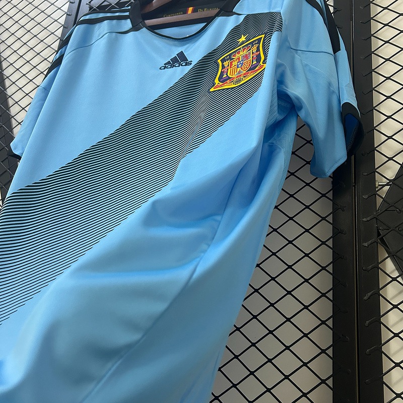 Spain Retro Soccer Jersey Away Custom Shirt 2012 - ujerseystore