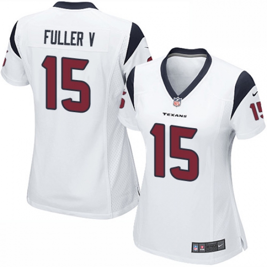 Women's Nike Houston Texans #15 Will Fuller V Game White NFL Jersey - Ujersey