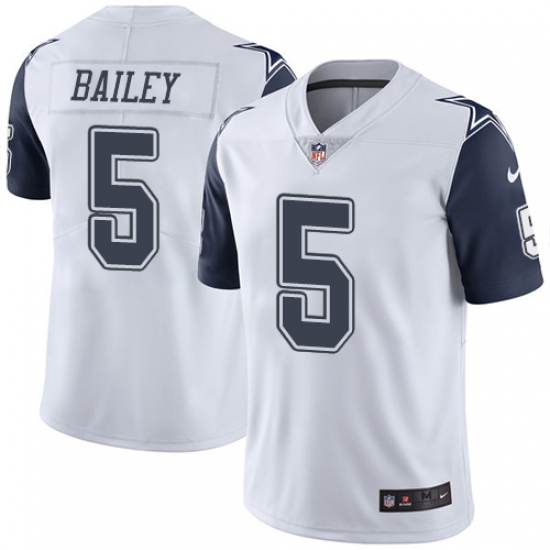 Youth Nike Dallas Cowboys #5 Dan Bailey Limited White Rush Vapor Untouchable NFL Jersey - Ujersey