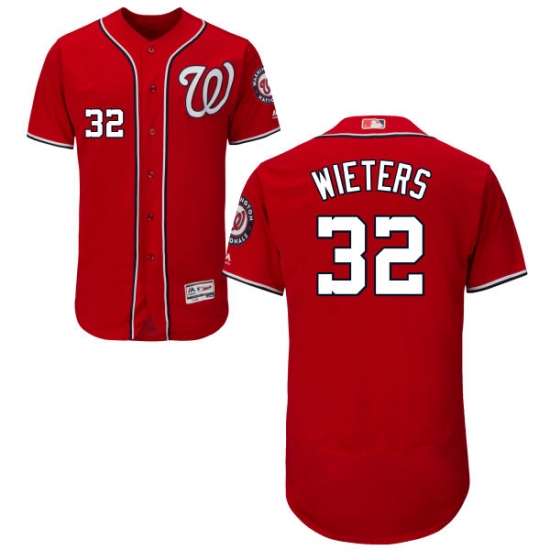 Men's Majestic Washington Nationals #32 Matt Wieters Red Flexbase Authentic Collection MLB Jersey - Ujersey