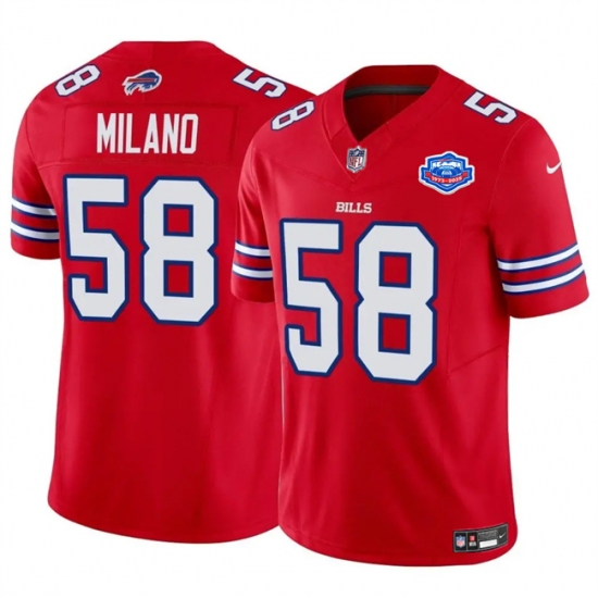 Men's Buffalo Bills #58 Matt Milano Red 2025 F.U.S.E. With Vapor Untouchable Limited Football Stitched Jersey - Ujersey