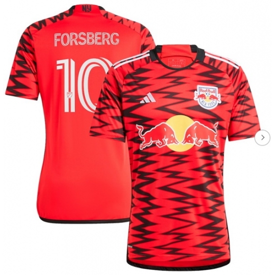 Men New York Red Bulls Emil Forsberg adidas Red 2024 Legacy Replica Player Jersey - Ujersey