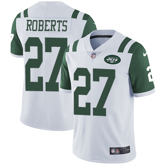 Youth Nike New York Jets #27 Darryl Roberts White Vapor Untouchable Elite Player NFL Jersey - Ujersey