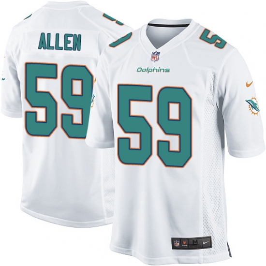 Men's Nike Miami Dolphins #59 Chase Allen Game White NFL Jersey - Ujersey