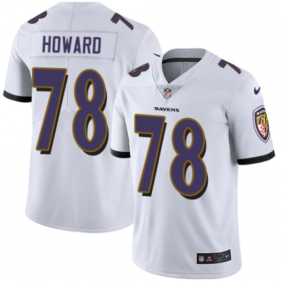 Youth Nike Baltimore Ravens #78 Austin Howard White Vapor Untouchable Limited Player NFL Jersey - Ujersey