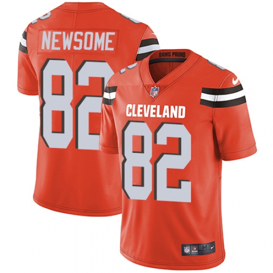 Youth Nike Cleveland Browns #82 Ozzie Newsome Elite Orange Alternate NFL Jersey - Ujersey