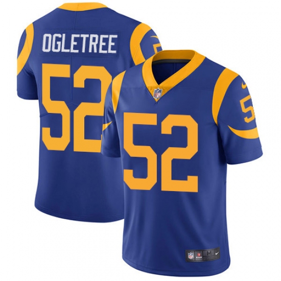 Men's Nike Los Angeles Rams #52 Alec Ogletree Royal Blue Alternate Vapor Untouchable Limited Player NFL Jersey - Ujersey