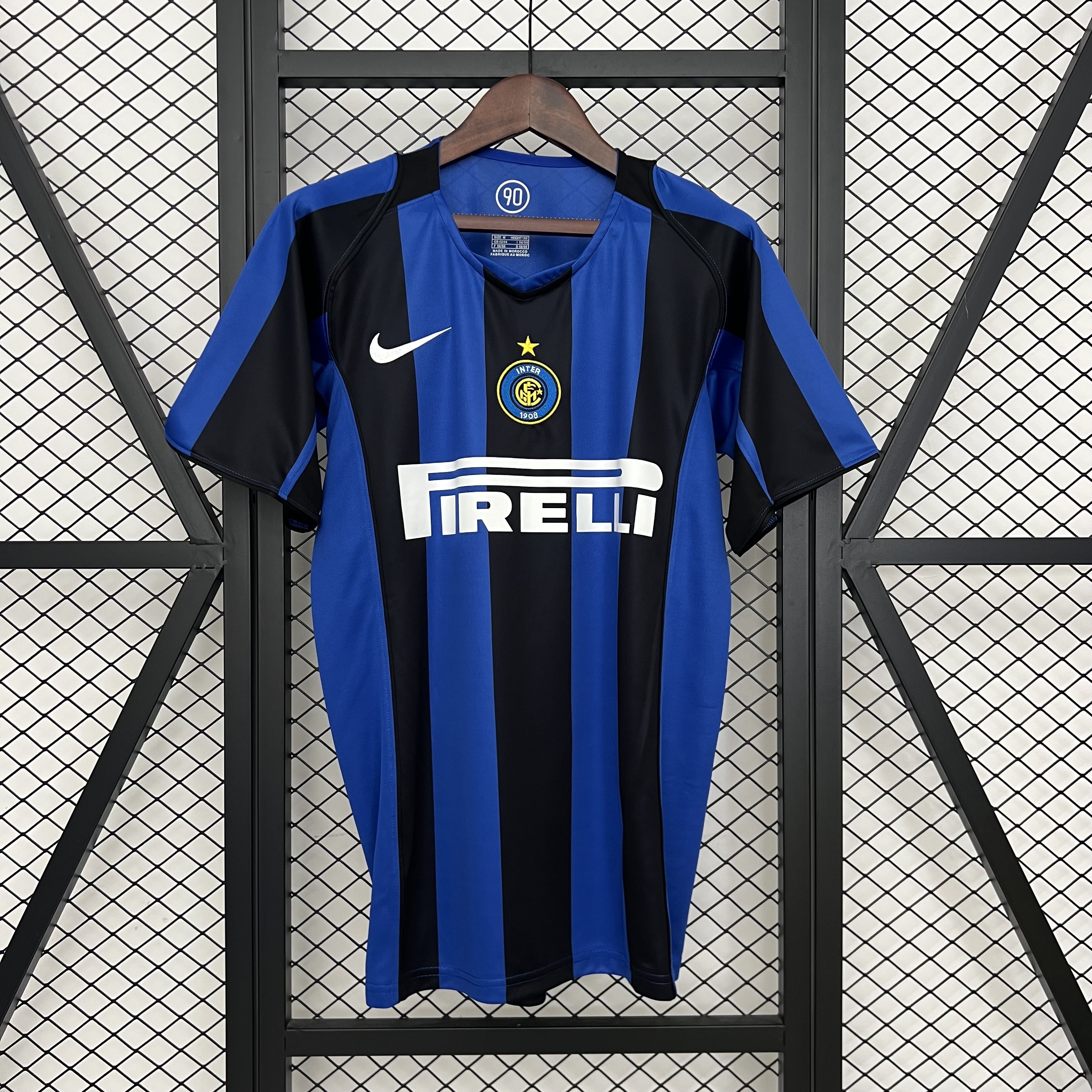Inter Milan Jersey Custom Home Soccer Jersey 2004/05 - ujerseystore