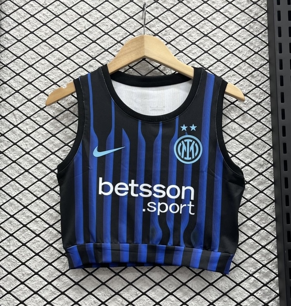 Inter Milan Soccer Jersey Home Women's Vest 2025/26 - U-jersey