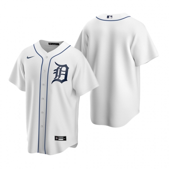 Men's Nike Detroit Tigers Blank White Home Baseball Jersey - Ujersey
