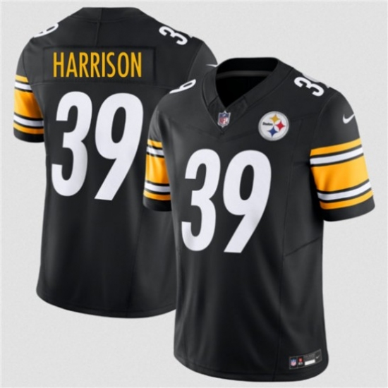 Men's Pittsburgh Steelers #39 Malik Harrison Black 2026 F.U.S.E. Vapor Limited Football Stitched Jersey