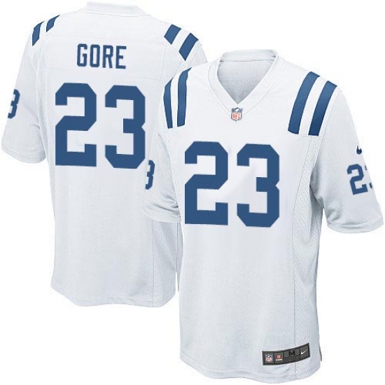 Men's Nike Indianapolis Colts #23 Frank Gore Game White NFL Jersey - Ujersey