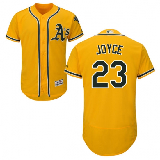 Men's Majestic Oakland Athletics #23 Matt Joyce Gold Flexbase Authentic Collection MLB Jersey - Ujersey