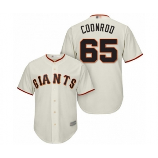 Youth San Francisco Giants #65 Sam Coonrod Authentic Cream Home Cool Base Baseball Player Jersey - Ujersey