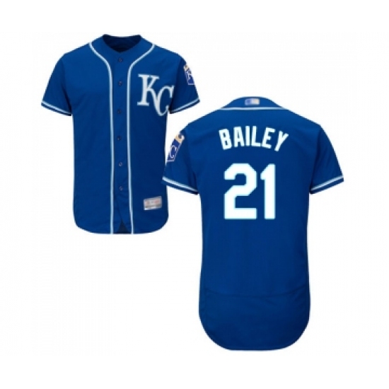 Men's Kansas City Royals #21 Homer Bailey Royal Blue Alternate Flex Base Authentic Collection Baseball Jersey - Ujersey