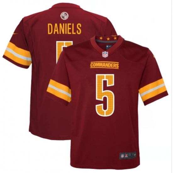 Youth Washington Commanders #5 Jayden Daniels Burgundy Vapor Limited Football Stitched Jersey - Ujersey
