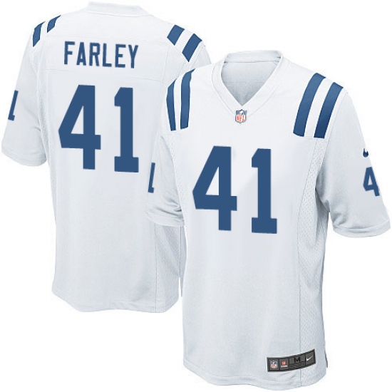 Men's Nike Indianapolis Colts #41 Matthias Farley Game White NFL Jersey - Ujersey