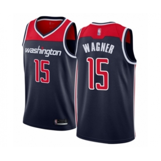 Women's Washington Wizards #15 Moritz Wagner Swingman Navy Blue Basketball Jersey Statement Edition - Ujersey
