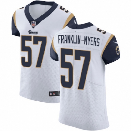 Men's Nike Los Angeles Rams #57 John Franklin-Myers White Vapor Untouchable Elite Player NFL Jersey - Ujersey
