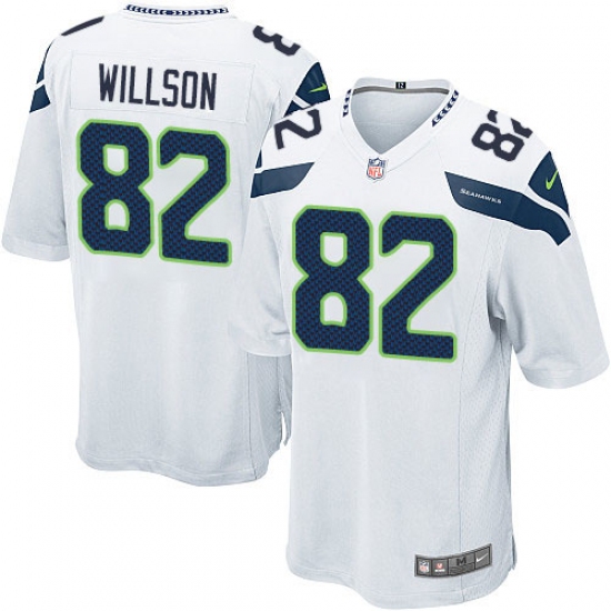 Men's Nike Seattle Seahawks #82 Luke Willson Game White NFL Jersey - Ujersey