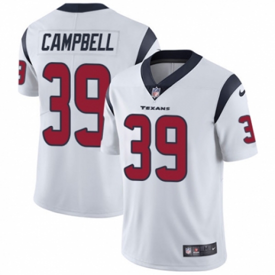 Youth Nike Houston Texans #39 Ibraheim Campbell White Vapor Untouchable Limited Player NFL Jersey - Ujersey