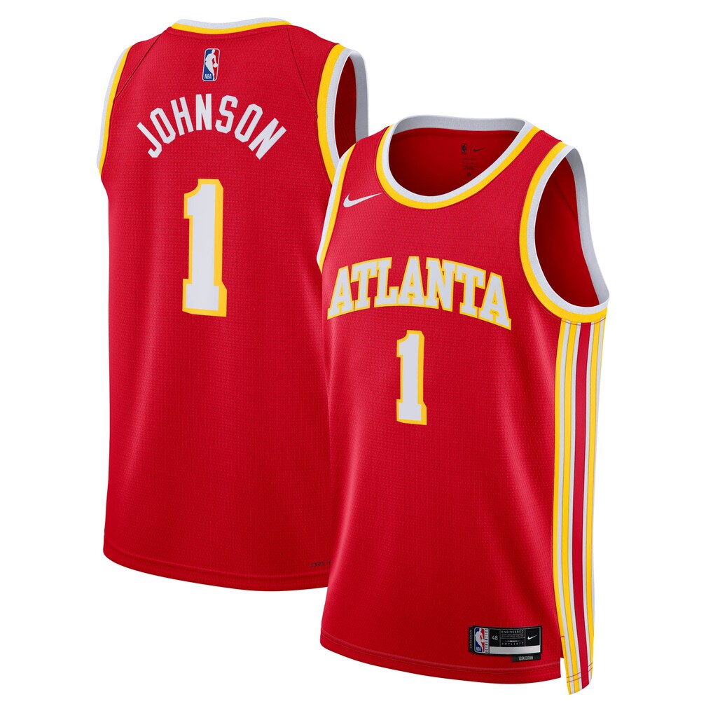 Unisex Atlanta Hawks Jalen Johnson Nike Red Swingman Jersey - Icon Edition