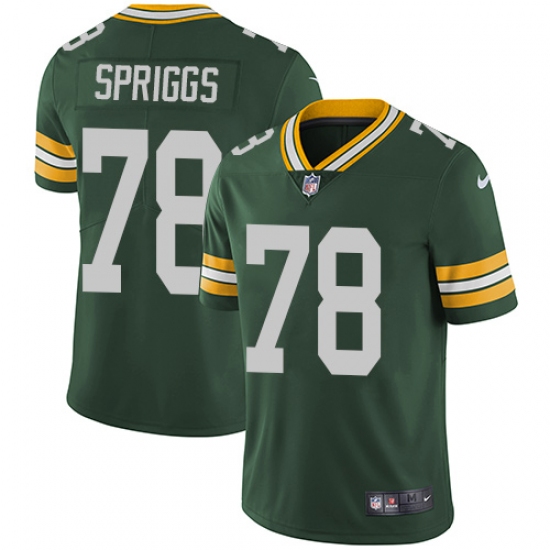 Youth Nike Green Bay Packers #78 Jason Spriggs Elite Green Team Color NFL Jersey - Ujersey