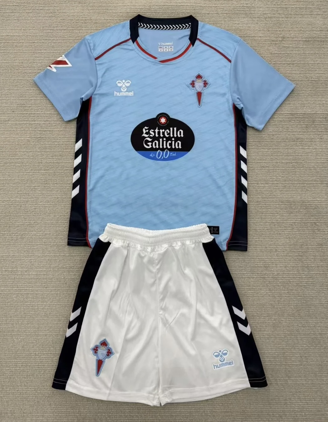 Celta Vigo Soccer Jersey Home Kids Kit Jersey+Shorts 2025/26