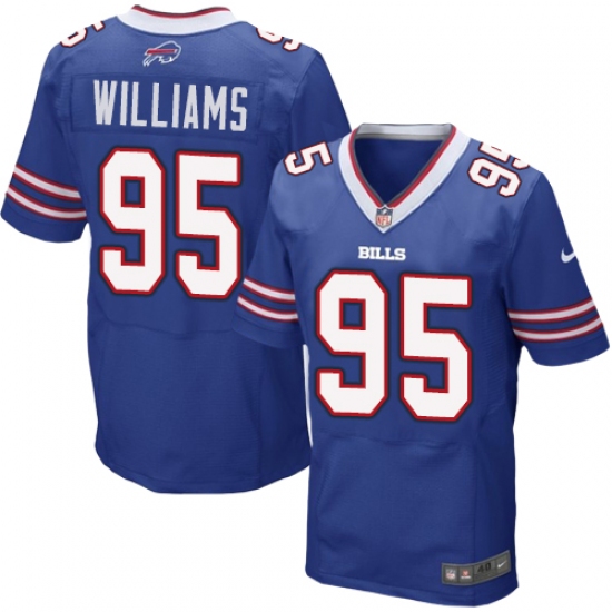 Men's Nike Buffalo Bills #95 Kyle Williams Elite Royal Blue Team Color NFL Jersey - Ujersey