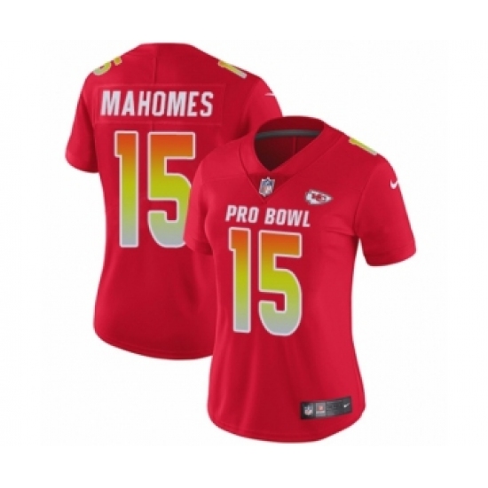 Women's Nike Kansas City Chiefs #15 Patrick Mahomes II Limited Red AFC 2019 Pro Bowl NFL Jersey - Ujersey