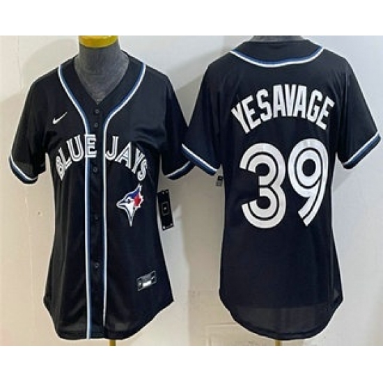 Women's Toronto Blue Jays #39 Trey Yesavage 2026 Black Fashion Cool Base Jersey - Ujersey
