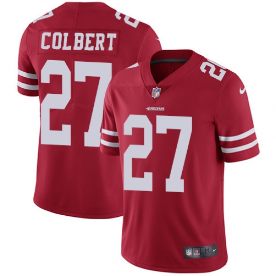 Youth Nike San Francisco 49ers #27 Adrian Colbert Red Team Color Vapor Untouchable Limited Player NFL Jersey - Ujersey