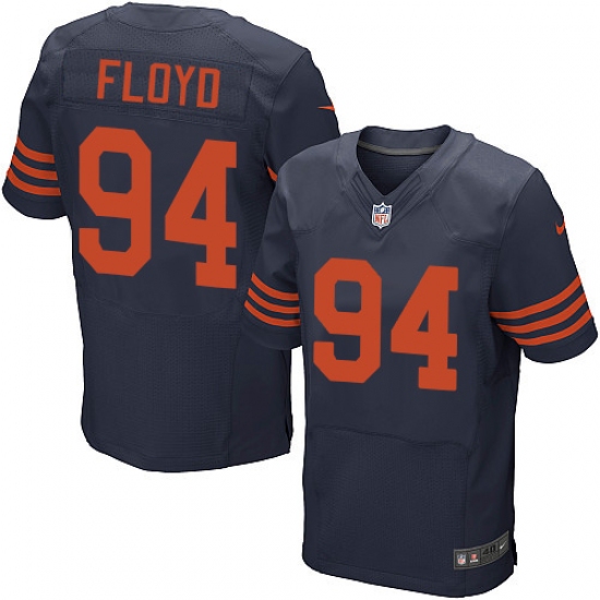 Men's Nike Chicago Bears #94 Leonard Floyd Elite Navy Blue Alternate NFL Jersey - Ujersey