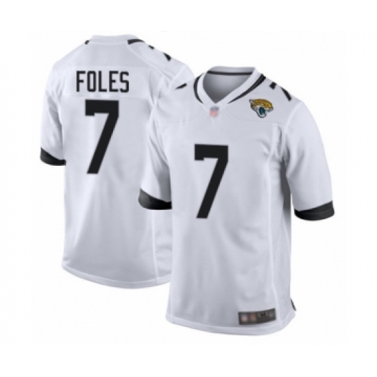 Men's Jacksonville Jaguars #7 Nick Foles Game White Football Jersey - Ujersey