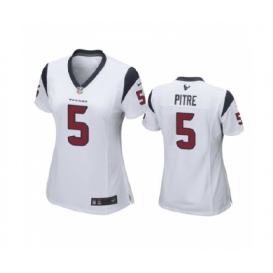 Women’s Houston Texans #5 Jalen Pitre White Game Jersey - Ujersey