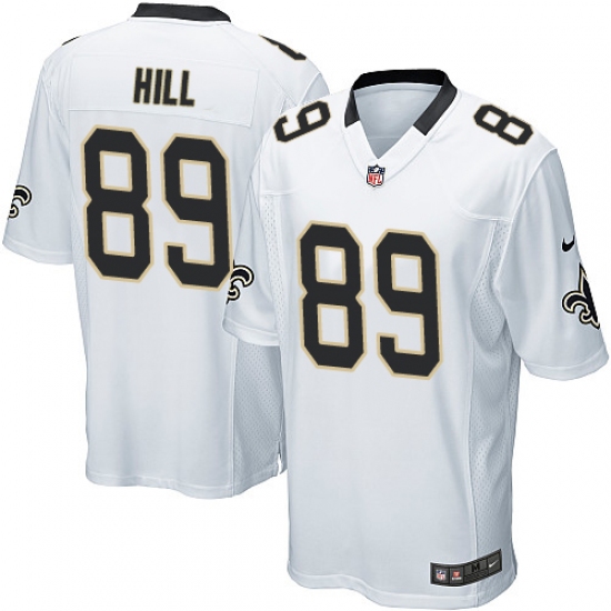 Men's Nike New Orleans Saints #89 Josh Hill Game White NFL Jersey - Ujersey