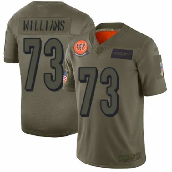 Men's Cincinnati Bengals #73 Jonah Williams Limited Camo 2019 Salute to Service Football Jersey - Ujersey