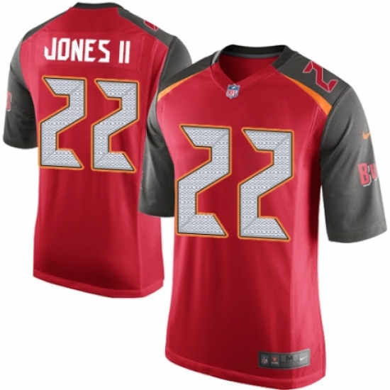 Men's Nike Tampa Bay Buccaneers #22 Ronald Jones II Game Red Team Color NFL Jersey - Ujersey