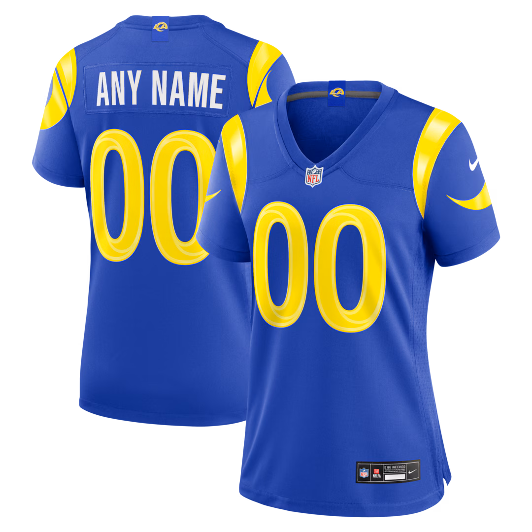 Women's Los Angeles Rams Nike Royal Custom Game Jersey