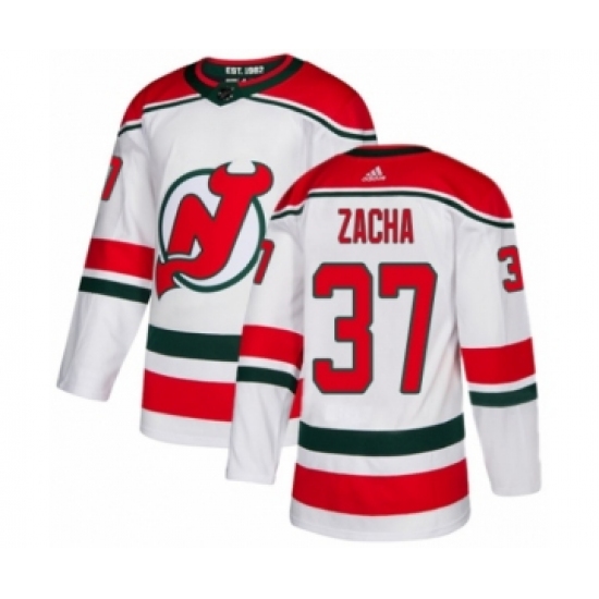 Youth Adidas New Jersey Devils #37 Pavel Zacha Authentic White Alternate NHL Jersey - Ujersey