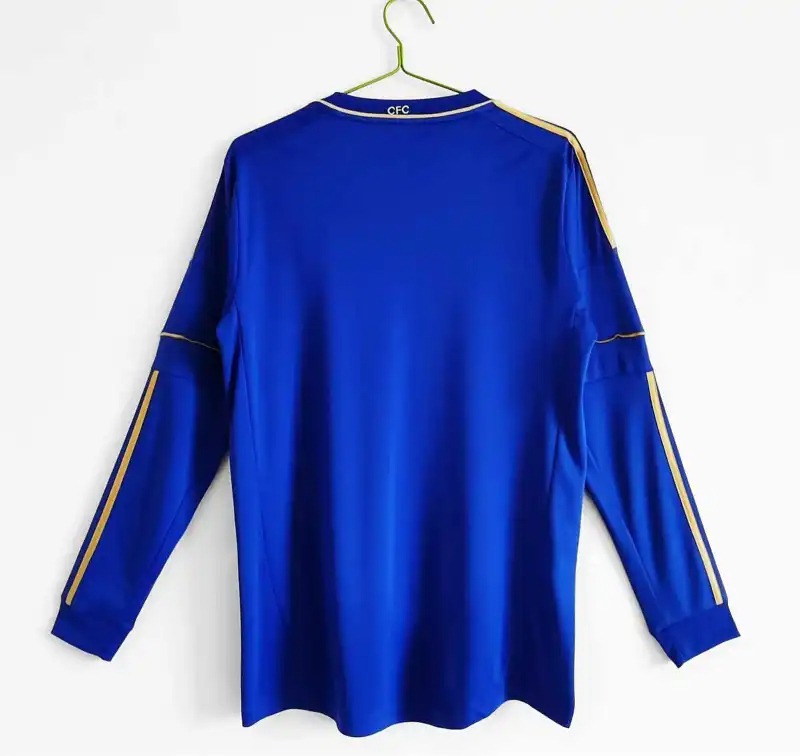 Chelsea Retro Football Jersey Home Long Sleeve Shirt 2012/13