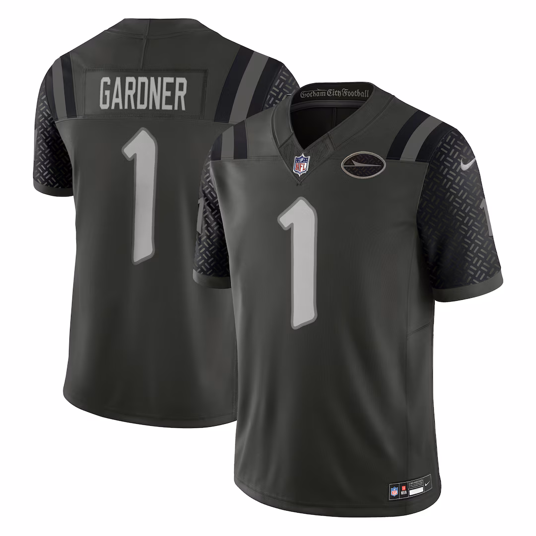 Men's New York Jets Ahmad Sauce Gardner Nike Gotham Green 2025 Rivalries Collection Stitched Limited Jersey - Ujersey