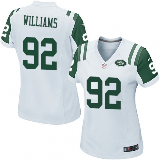 Women's Nike New York Jets #92 Leonard Williams Game White NFL Jersey - Ujersey