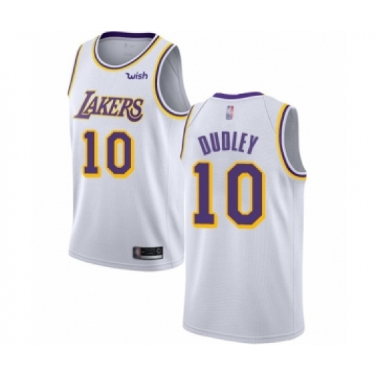 Youth Los Angeles Lakers #10 Jared Dudley Swingman White Basketball Jersey - Association Edition - Ujersey