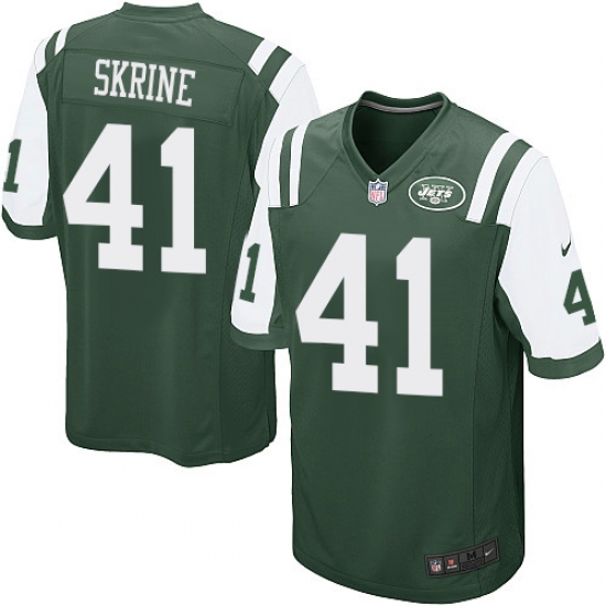 Men's Nike New York Jets #41 Buster Skrine Game Green Team Color NFL Jersey - Ujersey