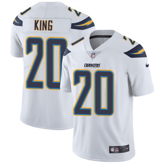 Youth Nike Los Angeles Chargers #20 Desmond King White Vapor Untouchable Limited Player NFL Jersey - Ujersey