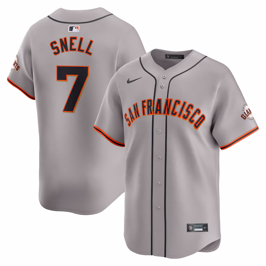 Men's San Francisco Giants Blake Snell Nike Gray Away Limited Jersey - Ujersey NHL