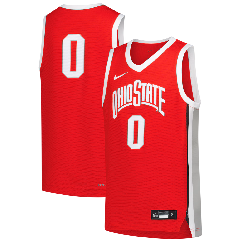Youth Nike Scarlet Ohio State Buckeyes Replica Basketball Jersey