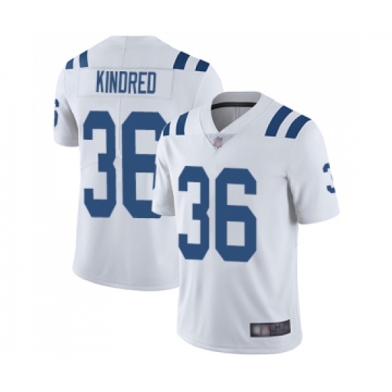 Youth Indianapolis Colts #36 Derrick Kindred White Vapor Untouchable Limited Player Football Jersey - Ujersey