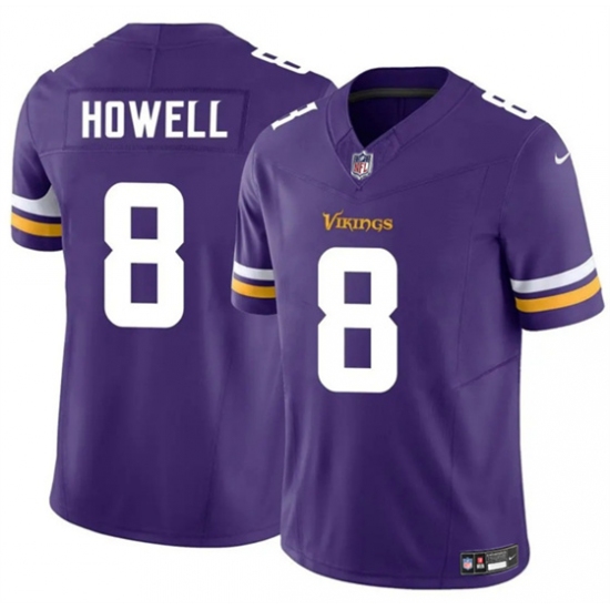 Men's Minnesota Vikings #8 Sam Howell Purple 2024 F.U.S.E. Vapor Untouchable Limited Football Stitched Jersey - Ujersey